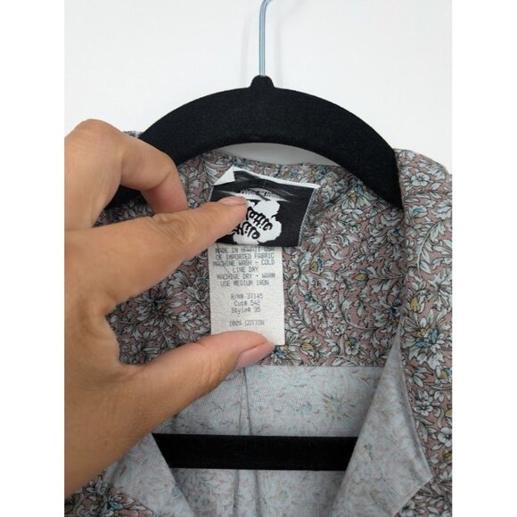 Vintage Hilo Hattie Hawaiian Button Up Shirt Men Size L Floral Tropical USA Boho - Picture 9 of 9